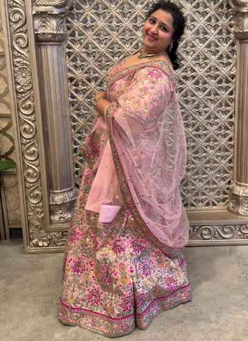 Sabhyasachi designed Bollywood silk Bridal and party lehenga choli